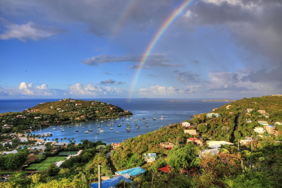Double Rainbow, Great Cruz Bay, St John USVI